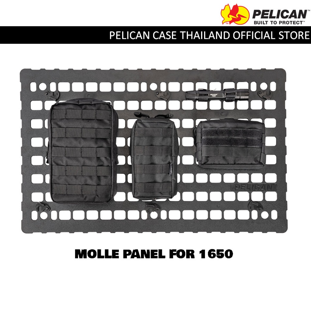 Pelican 1650 Ez-Click MOLLE Panel - Fits 1650 Case