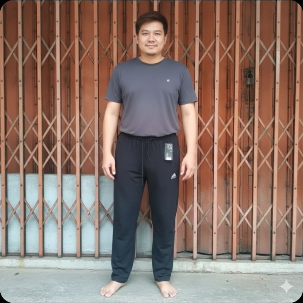 B9309-1กางเกงขายาวเนื้อผ้านิ่มลื่นกระเป๋า2ข้างมีซิป