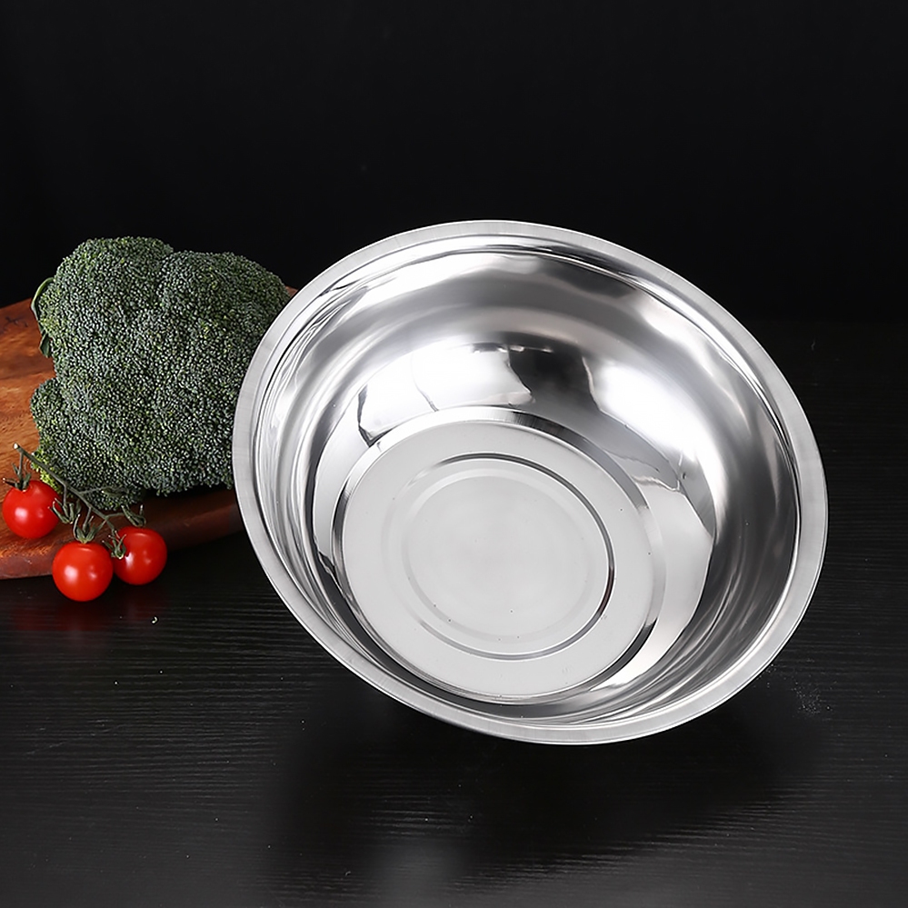 กะละมัง3in1 แถมฟรี!! แผ่นสไลด์ผัก หั่น/สไลด์/ขูดฝอย ขูดมะละกอ ชามผสม ชามสแตนเลส กะละมังสแตนเลส - รูปที่ 3