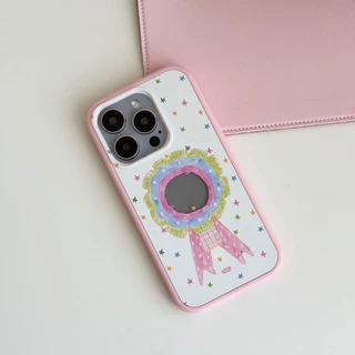 amuse stuff-Color Pop Bumper Case🍭 เคสขอบสีด้านหลังใส มีแม่เหล็ก