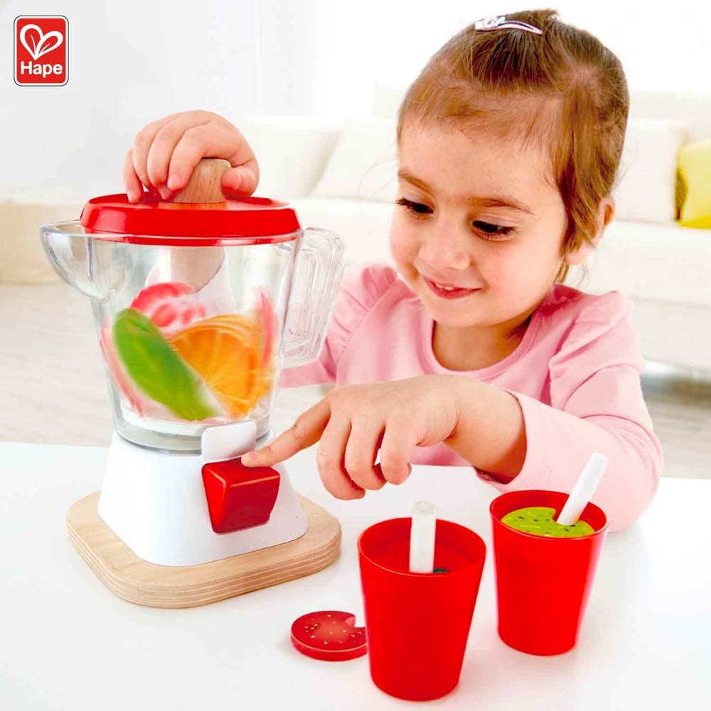 Hape - ของเล่นไม้ ของเล่นทำอาหาร เครื่องปั่นสมูทตี้ Smoothie Blender