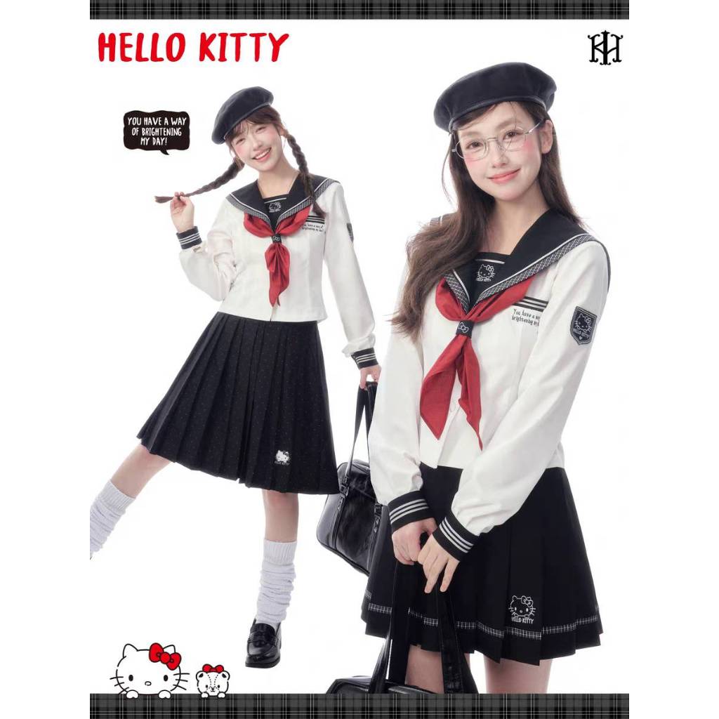 [ รวม Pre-order] KYOUKO x SANRIO ชุดนักเรียนซานริโอ้ น่ารัก Cinnamoroll My melody Hello Kitty 2026
