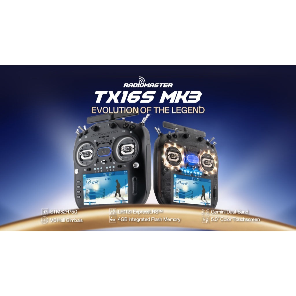 RadioMaster [Pre-order] TX16S MK3 Radio Controller (ELRS / M2)