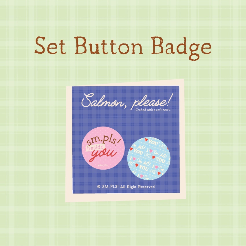 (สินค้าฟรีสำหรับออเดอร์มากกว่า 450 บาทขึ้นไป) Set Buttpn Badge for FREE! *ของแถมมีจำนวนจำกัด*