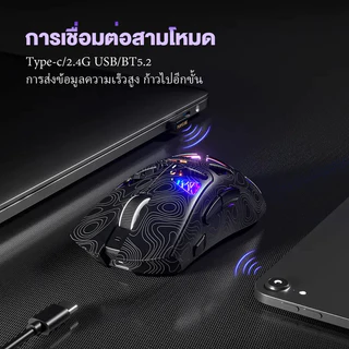 Baby Mali เมาส์เกมมิ่งไร้สาย PAW3311 แบบ 3 โหมด (Tri-Mode) ความละเอียด 22000 DPI เมาส์น้ำหนักเบา G11