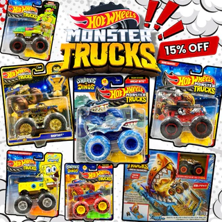 Hotwheels Monster Trucks | รถเหล็กฮอทวีล มอนสเตอร์ทรัคส์ รถบิ๊กฟุต ล้อยาง สเกล 1:64
