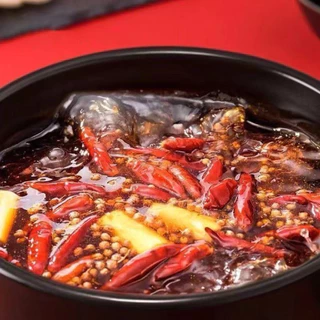รุ่นเก่า*อร่อยมาก ซุปชาบูหม่าล่าฉงชิ่งแบบไม่มีนำ้มันวัวซุปหม่าล่าน้ำมันพืช150g
