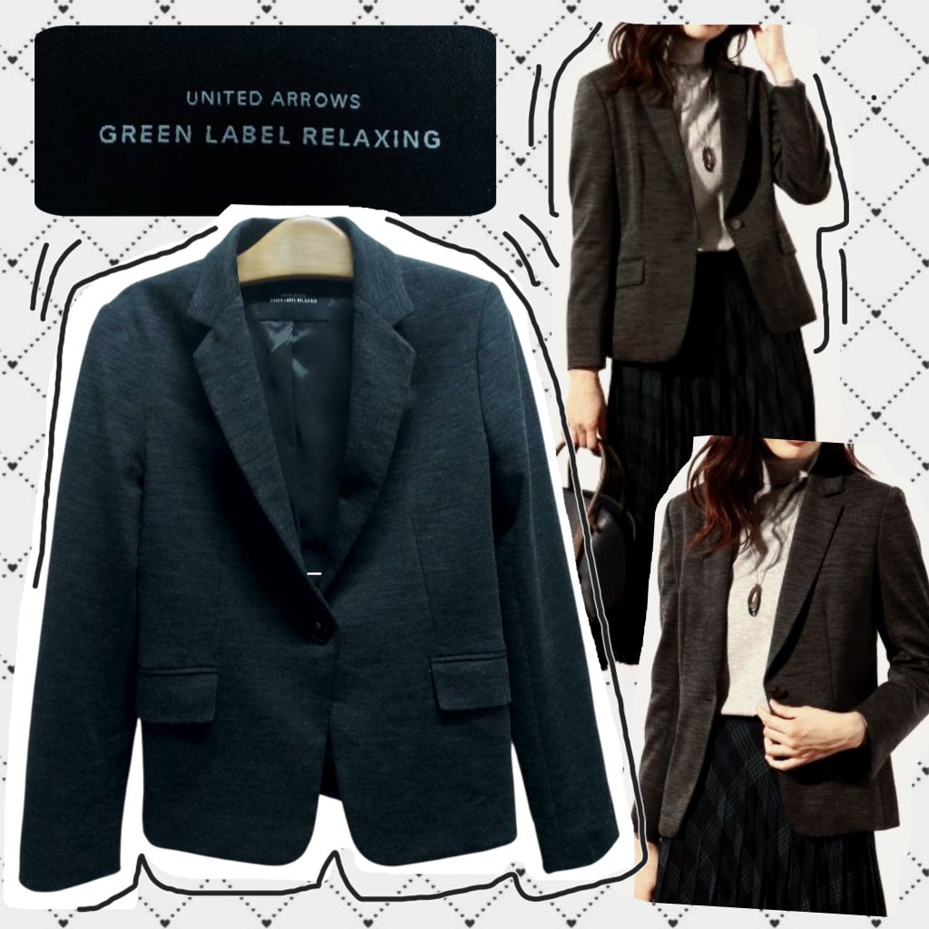 L49🏛U N I T E D_A R R 0 W S=เสื้อเบลเซอร์ผ้าวูลผสม