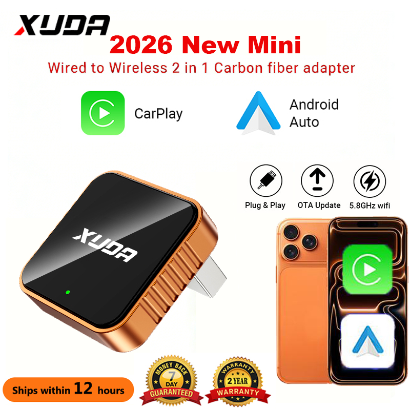 อะแดปเตอร์ CarPlay & Android Auto 2026 เชื่อมต่อ BT WiFi ติดตั้งง่าย Plug&Play สำหรับคนที่ชอบรถทันสมัย อัปเกรดระบบรถยนต์ สินค้า