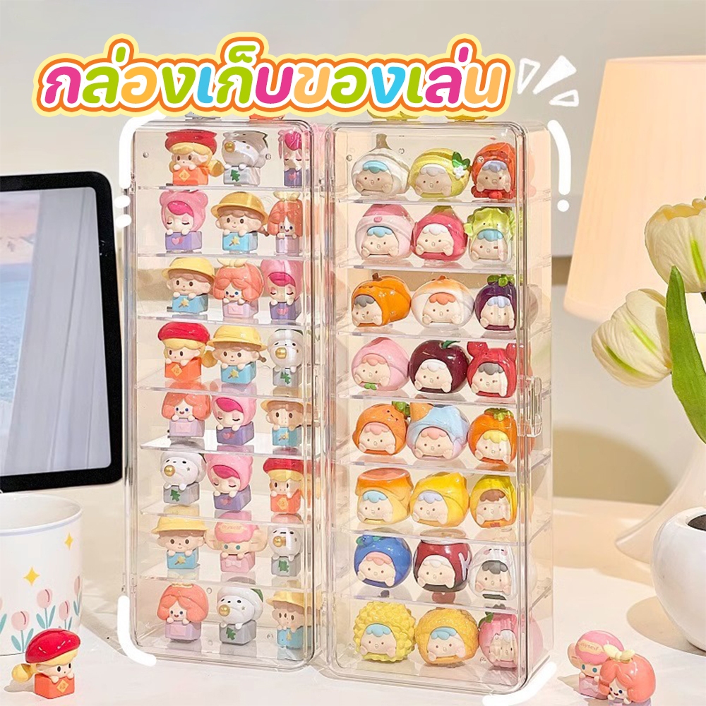 ตู้ใส่โมเดล 8 ชั้น กล่องโชว์โมเดล มินิตุ๊กตาออแก จัดเก็บโมเดลเป็นระเบียบ สําหรับหอพัก ห้องนั่งเล่น สํานักงาน ช่องใหญ่