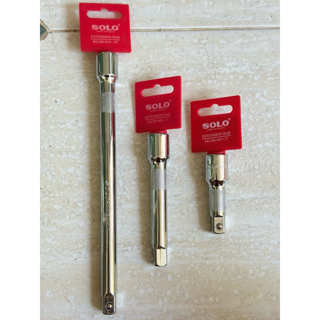 ข้อต่อบล็อก SOLO No.EB-403, EB-405, EB-410 1/2" (ด้ามต่อบล็อค, ข้อต่อลูกบล็อก, ด้ามต่อบล็อคยาวโซโล ของแท้100%👍