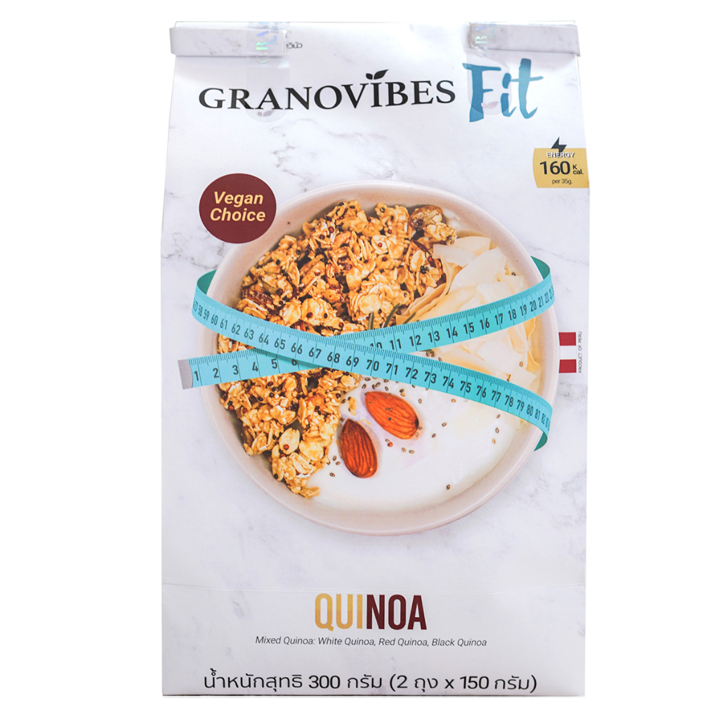 (1แถม1 ถึง 24กุมภา) Granovibes Quinoa 300g Vegan Choice