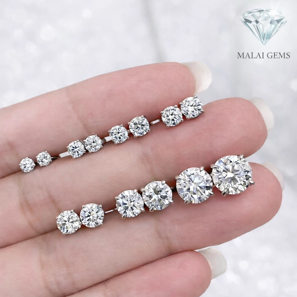 ต่างหูเพชรสวิส CZ แท้100% 💎 Malai Gems ต่างหูแฟชั่น ตุ้มหู มีใบรับประกัน มีส่งด่วนทันที🇹🇭 thumbnail 8