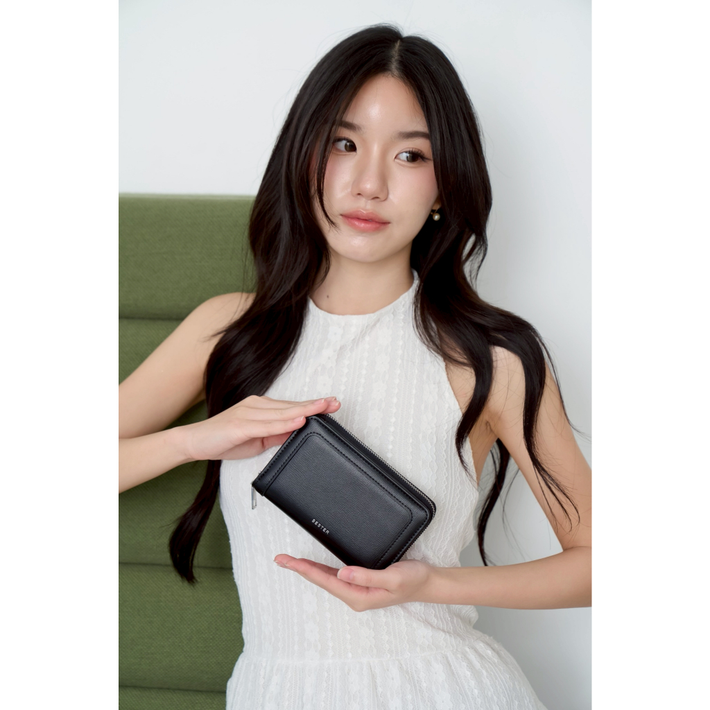 BESTER "Ceylon wallet" สีดำ มาพร้อมกล่อง
