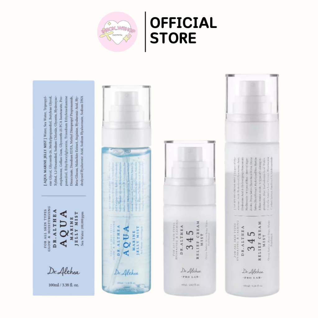 Dr.Althea Aqua Marine Jelly Mist สเปรย์บำรุงผิว 3in1 เติมน้ำให้ผิว ชุ่มชื้น ผิวใส 100ml