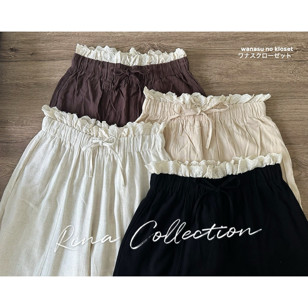 กางเกงทรงกระบอก ขาเรียว พรางพุง Rina Collection by wanasu