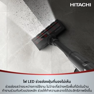 Hitachi ฮิตาชิ เครื่องดูดฝุ่นไร้สายหัวแปรง Soft Roller 50AW 1.7 กก. Handstick รุ่น PV-X70P สีขาว