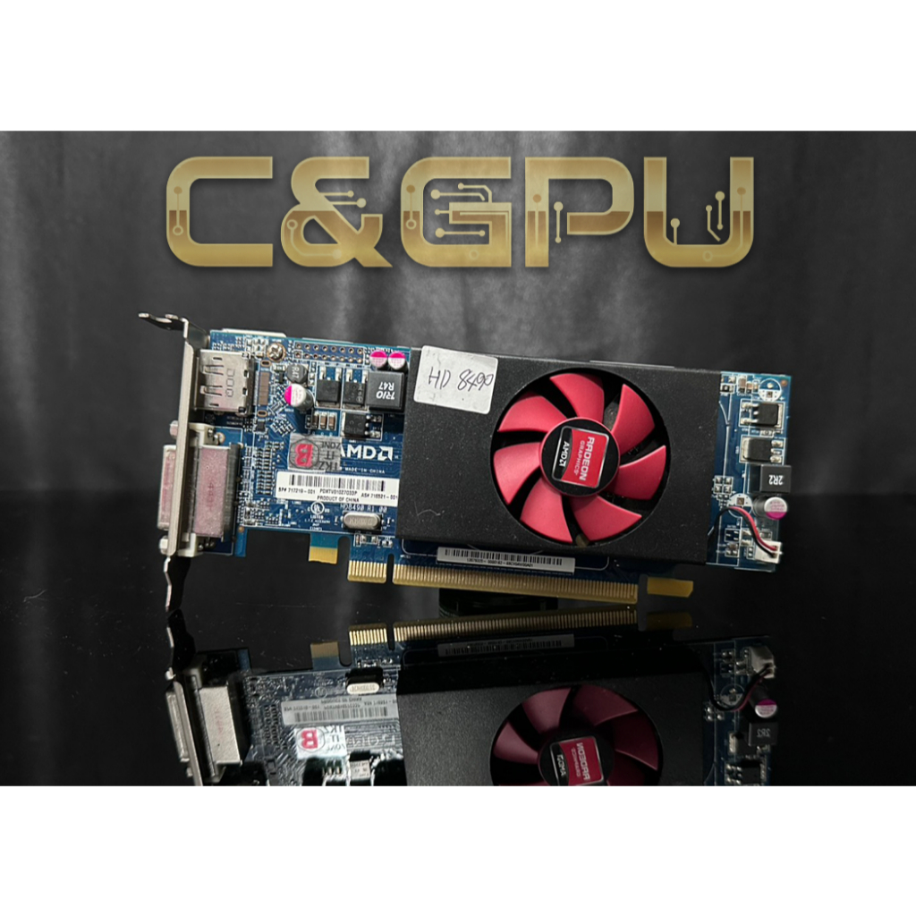 การ์ดจอ(graphic card) HP  HD8490 1GB DDR3 LOW PROFIRE  (ไม่ต่อไฟเพิ่ม  )