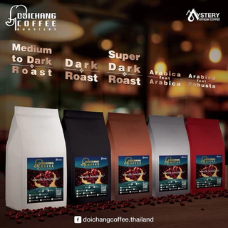 เมล็ดกาแฟคั่วดอยช้าง (Aรวม) (500 g.)