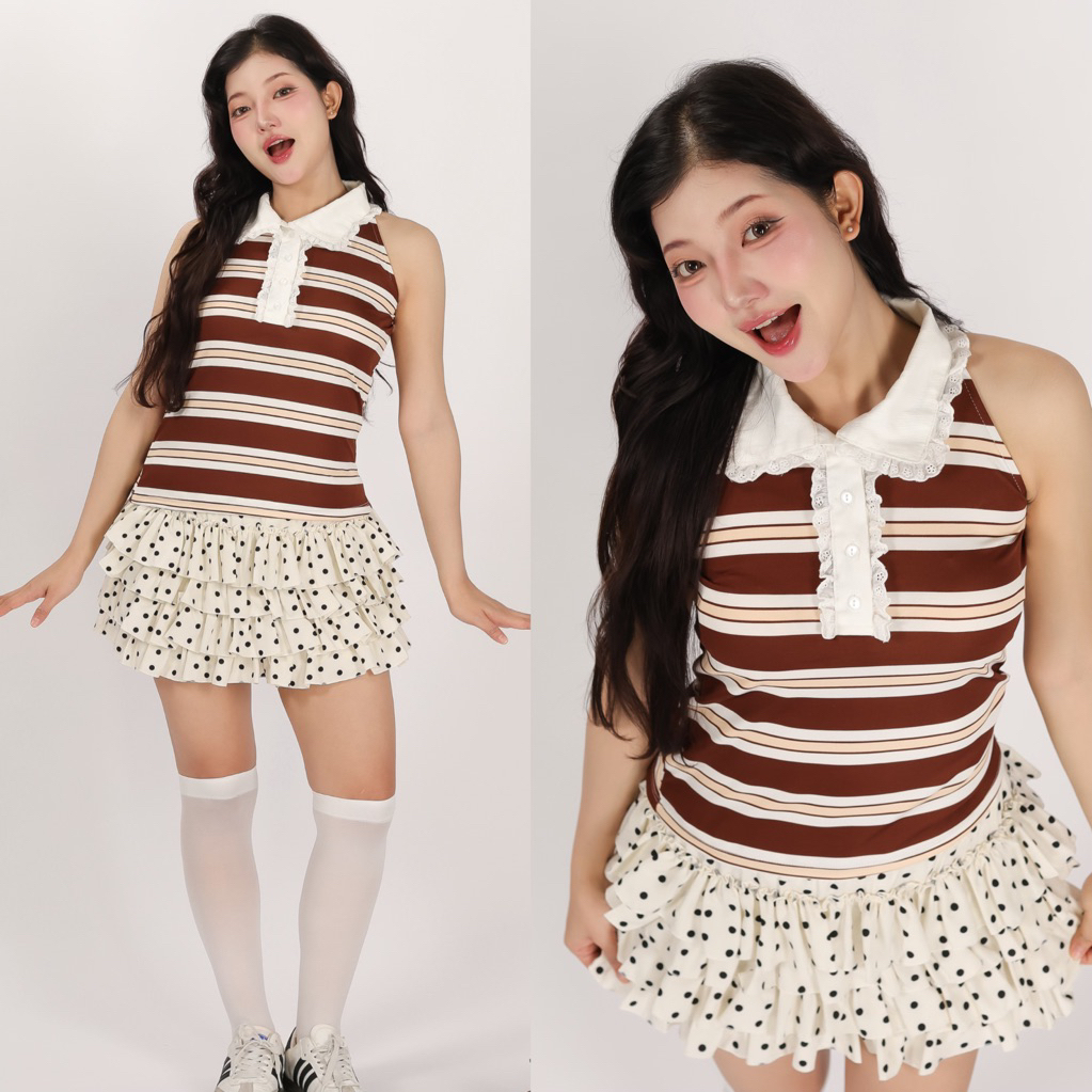 Marchroom.bkk - Benni top (brown)