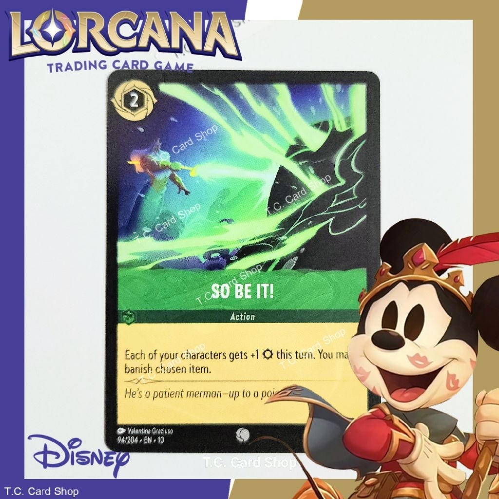 So Be It! (Action) EN10 94/204 C (Whisper in the Well) - Disney Lorcana  (ดิสนีย์ ลอร์คาน่า)