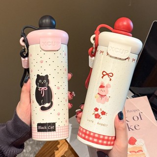 316 แก้วเก็บความเย็น-ความร้อน แก้วสแตนเลส 600 ML มีหลอดดูด ข…