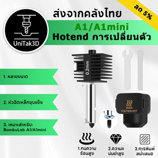 【🚚สินค้าพร้อมส่ง】Bambu Lab A1/A1 Mini ชุดหัวฉีดร้อน อุณหภูมิ…