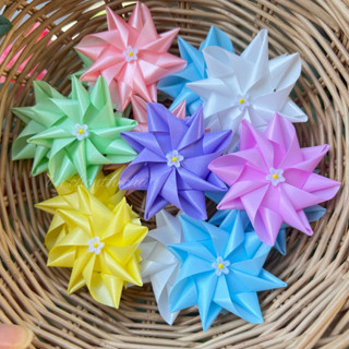 เหรียญโปรยทานดอกพุทธชาต คละสี (ตัวเปล่า) 100 ชิ้น งานบุญ งาน…