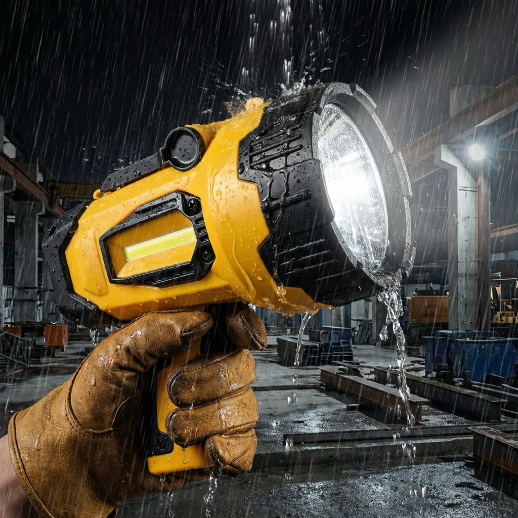 SearchLight Hy-7006 ไฟฉายสปอร์ตไลท์ทรงปืนความสว่าง หลอดCree XML-T6 800 Lumens ชาร์จในตัว เป็นพาวเวอร์แบงค์ชาร์จโทรศัพท์ - รูปที่ 7