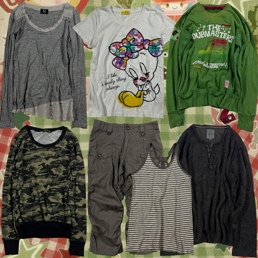 🍎Y2K Grunge Mix Style เสื้อผ้าญี่ปุ่นมือสอง🍎