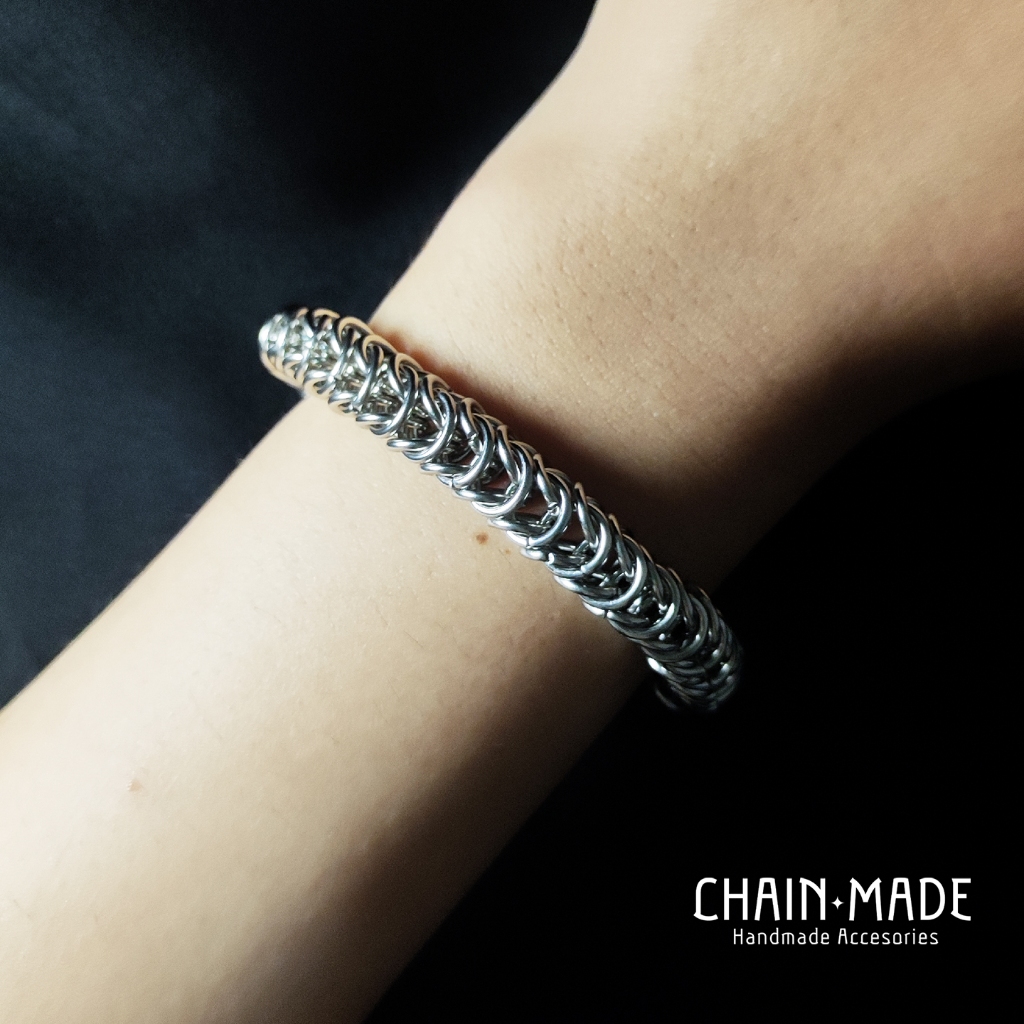 CHAIN.MADE  | สร้อยข้อมือโซ่สแตนเลส | Handmade Chainmail Bracelet | Box