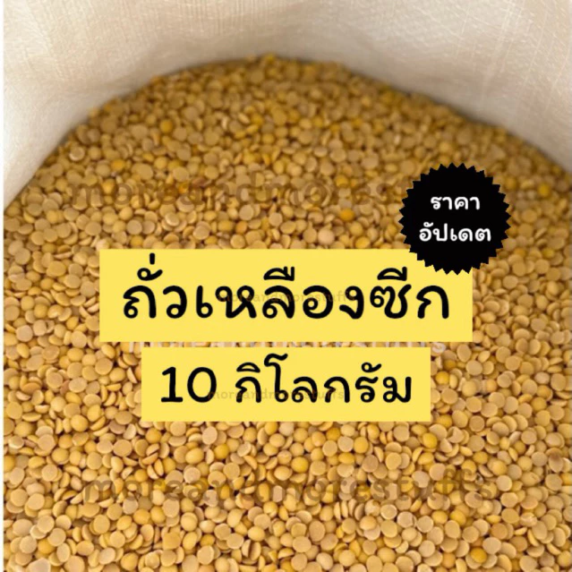 ถั่วเหลืองซีก (10 กิโลกรัม) ถั่วเหลืองทำน้ำเต้าหู้