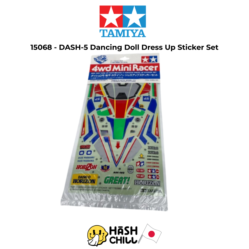 Tamiya 15068 - DASH-5 Dancing Doll Dress Up Sticker Set