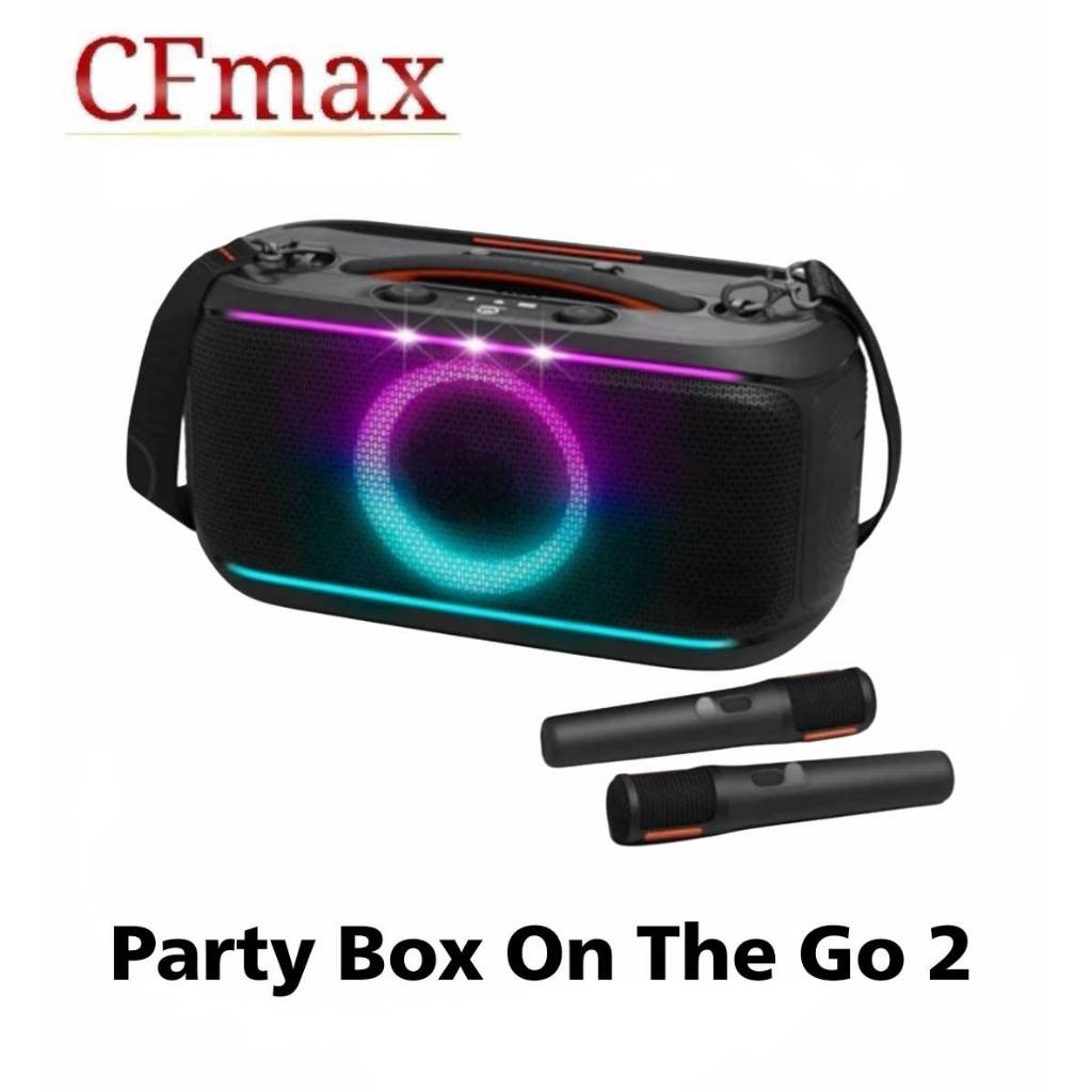 Partybox On The go ll (รุ่น 2) พร้อมไมล์ลอย 2 ตัว [มีของพร้อมส่ง]