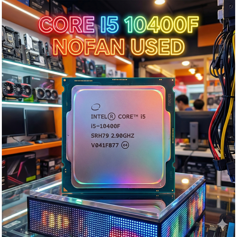 🔥 [มือสอง] Intel Core i5-10400F (Gen 10) LGA1200 2.90GHz | CPU เปล่า ไม่มีซิงค์ ใช้งานปกติ