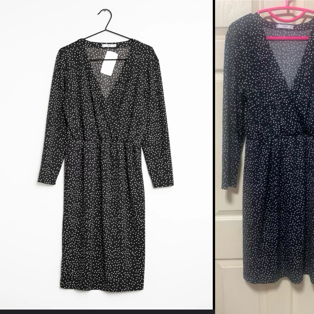 Mango Dress L Black มือหนึ่ง