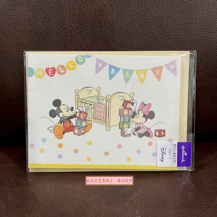 Hello New Baby Pop Up Card From Hallmark Japan การ์ดอวยพรต้อนรับเด็ก Baby Shower ลาย Disney Hello Ba