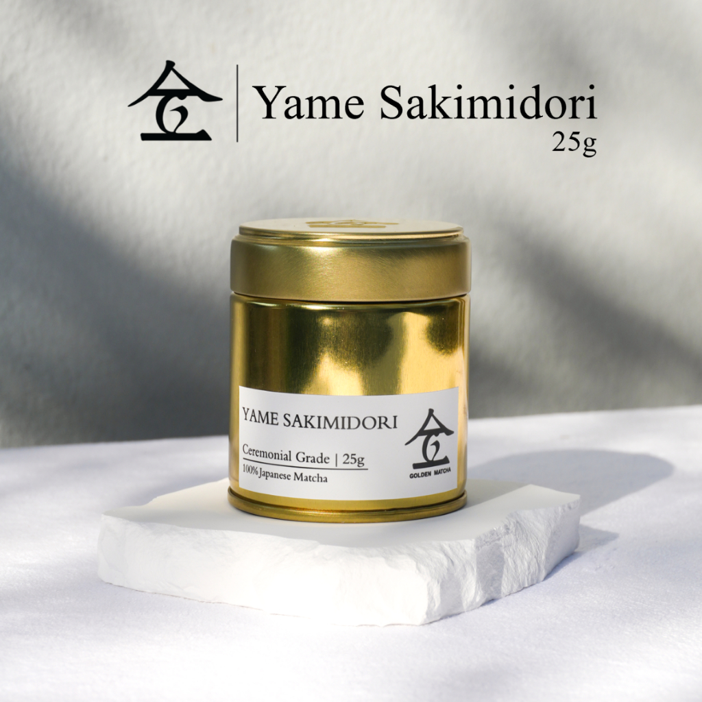 Yame: Sakimidori มัทฉะโทนถั่ว เกรดพิธีการ จากไร่ชารางวัล เมือง ยาเมะ - Ceremonial grade 25g