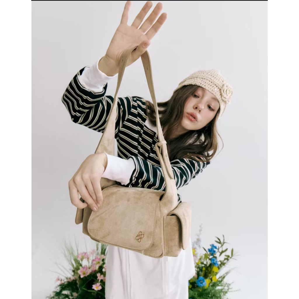 PATH T CHA - กระเป๋าสะพาย ROCCO SUEDE COLLECTION