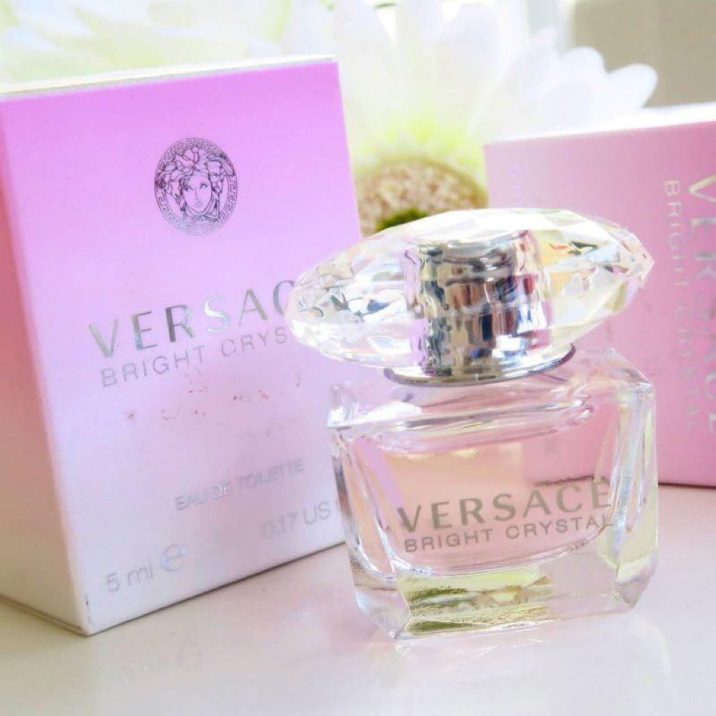 น้ำหอม Versaceชมพู  5ml กับ น้ำหอม Versaceม่วง  5ml