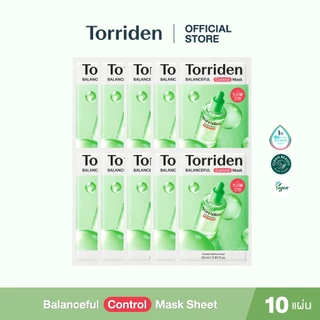 (10 แผ่น) Torriden Balanceful Cica Control Mask Sheet (24ml) - ทอร์ริเดน มาสก์สูตรอ่อนโยนสำหรับผิวแพ้ง่าย