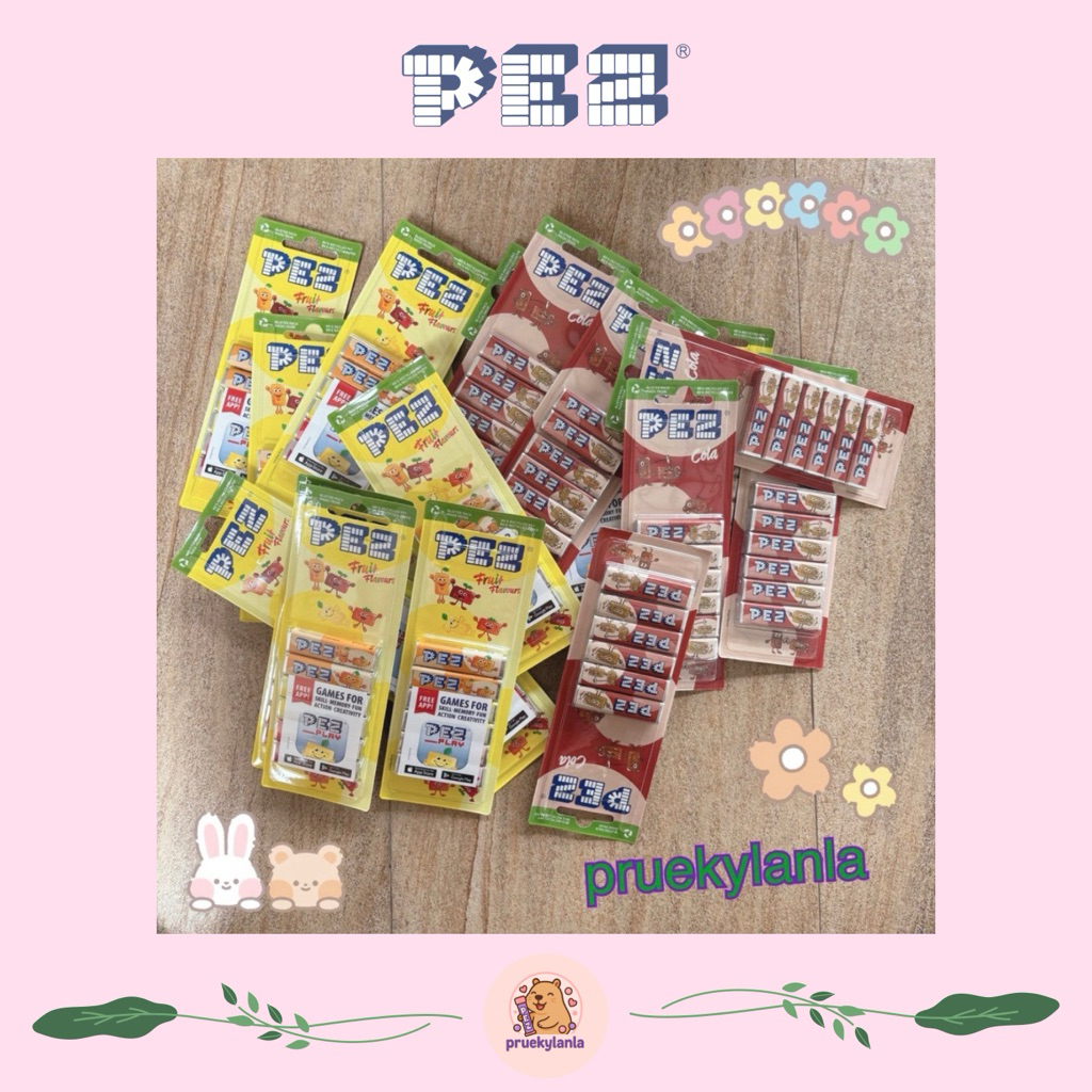 ลูกอมเพซ PEZ CANDY ลูกอมรสผลไม้ มีหลายแบบให้เลือก ไม่เหมาะสำหรับเด็กเล็ก