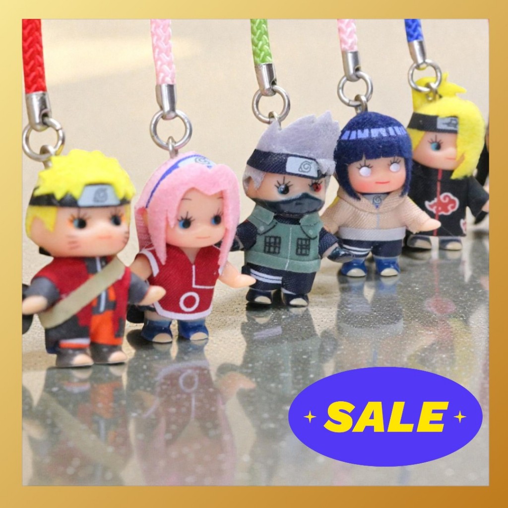 Direct From Japan Naruto Shippuden x Kewpie Costume QP Keychain: Sasuke Kakashi Gaara Itachi Japan