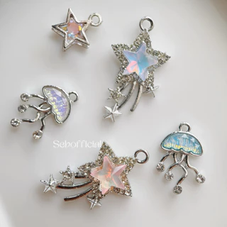 Sebofficial | ꒰1/6꒱ จี้ห้อยตกแต่ง 8mm สำหรับตกแต่งสร้อยข้อมือสแตนเลส ชาร์ม จี้สำหรับใส่กำไลข้อมือ