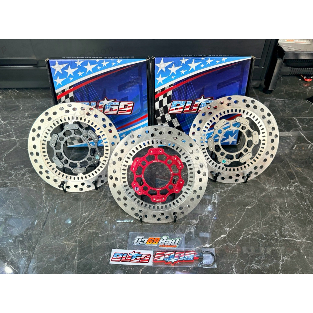 จาน BU69 ตรงรุ่น Giorno 215 mm  ตัวABS ของแท้