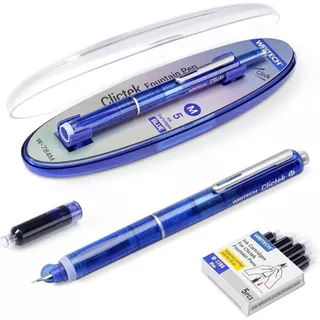 Writech ปากกาหมึกซึม รุ่น W784 Clictek Fountain Pen คอแร้ง 2 ขนาด พร้อมไส้ 5 ชิ้น และกล่องบรรจุ