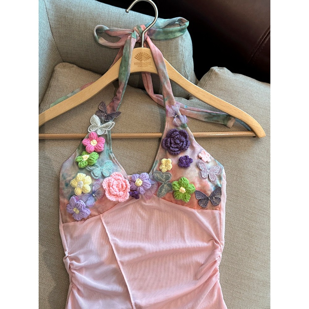 HOT พร้อมส่ง กล้าม/เสื้อคลุมแขนยาว ดีเทลสีชมพูซีทรูบางเบา ลายดอกไม้ -FY947/FY951 ราคา ถูกที่สุด ดีลบีเคเค แกลเลอรีภาพที่ 6