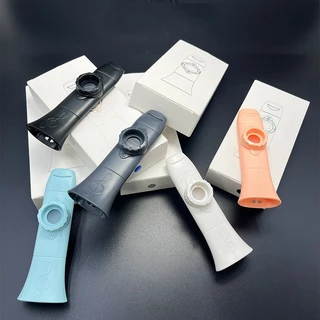 🔥ขายดี🔥 Kazoo Mini เล่นเครื่องดนตรีปาร์ตี้โปรดปรานมืออาชีพ ขลุ่ยสีทนต่อการสึกหรอรูปขลุ่ย ABS น้ำหนักเบา Music Gift
