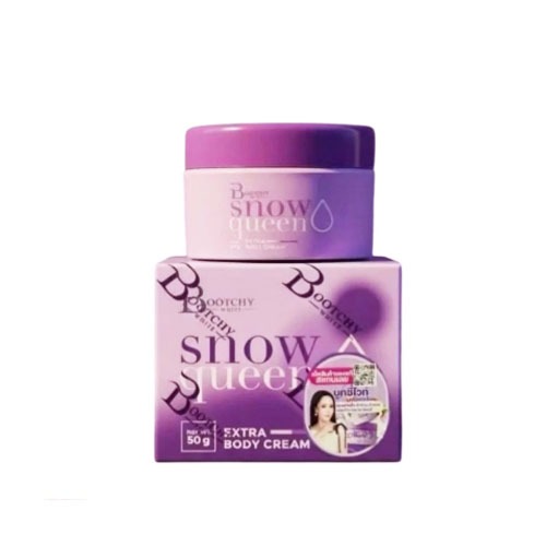 Bootchy White Snow Queen Extra Body Cream 50g. บูชชี่ไวท์ สโนว์ควีน ครีมทารักแร้ ครีมลดผิวแตกลาย 08308