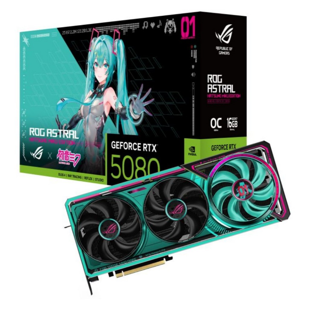 ASUS ROG ASTRAL RTX5080 OC HATSUNE MIKU EDITION 16GB GDDR7